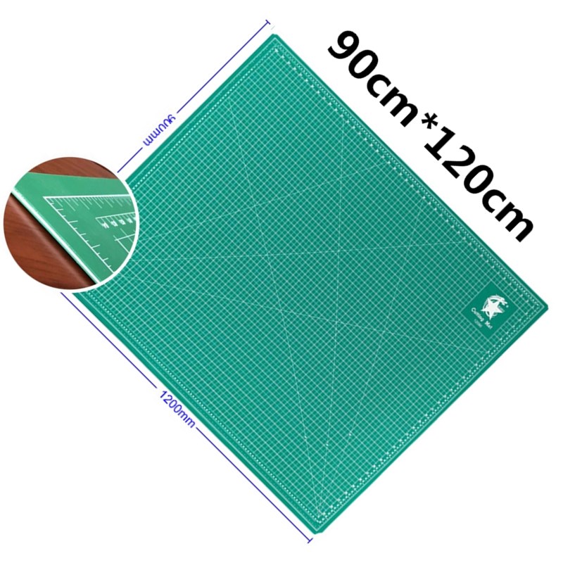 Cutting Mat Self Heal - A0แผ่นพีวีซีสองด้าน90cm × 120cm, แผ่นตัดปะแผ่นปะติดปะต่อกันแผ่นเครื่องมือแกะสลักด้วยมือของศิลปินแผ่นวัดขนาด
