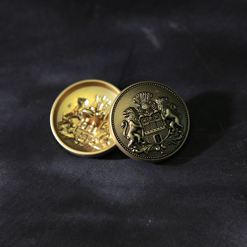 Button Hole Cutter - 10pcs 15/20/25mm สไตล์อังกฤษ Retro Double Lion