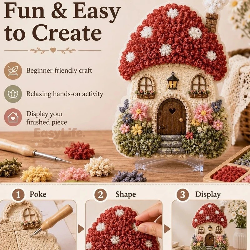 ชุดงานฝีมือปักผ้า 3 มิติ ลายบ้ - Textile Sewing Techniques บทวิจารณ์และราคา