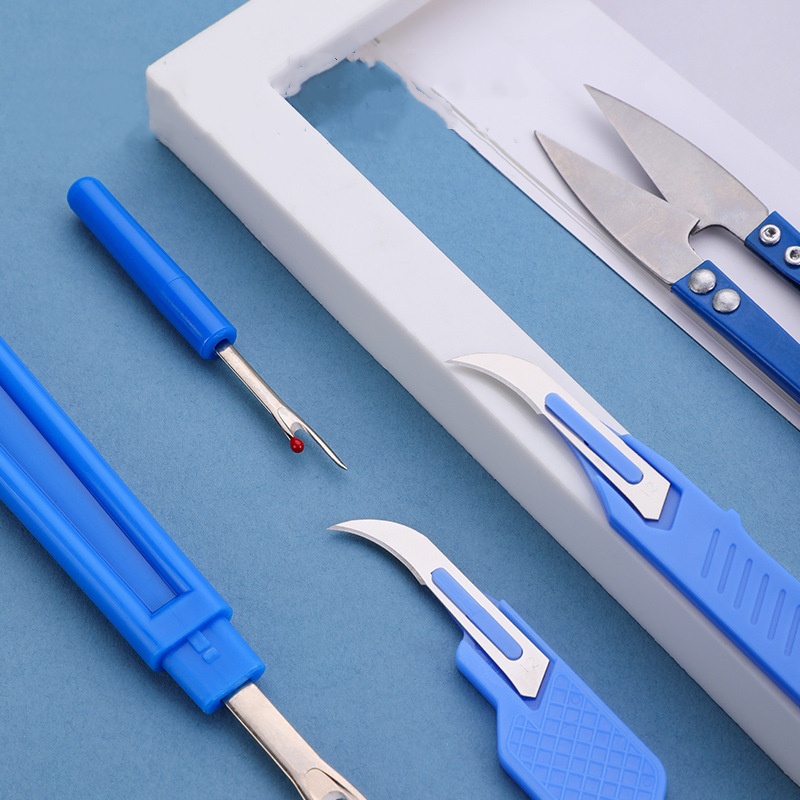 ชุดเครื่องมือฉีกไหมเย็บผ้าสีน้ - Sewing Kit บทวิจารณ์และราคา
