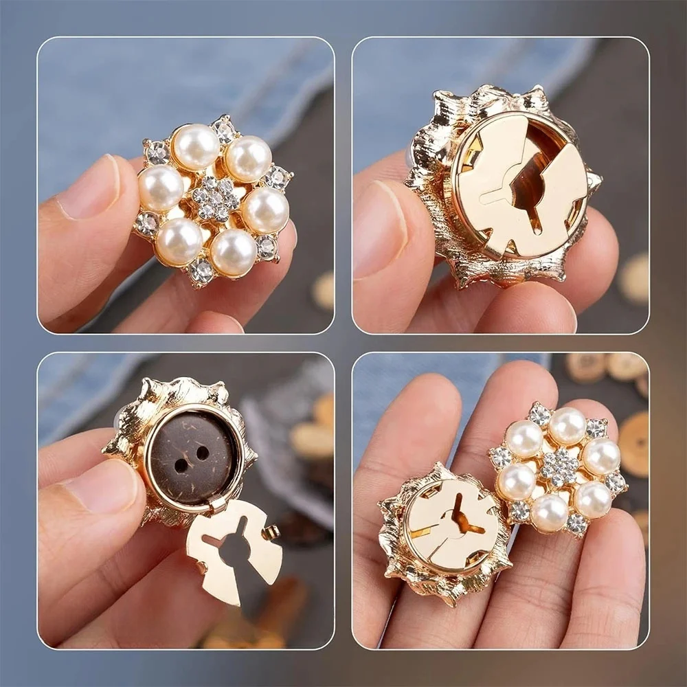กระดุมคริสตัลแบบติด 1/50 ชิ้น  - Button Hole Cutter บทวิจารณ์และราคา