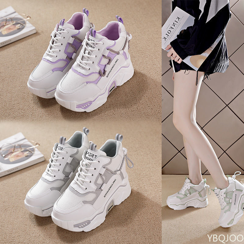 รองเท้าผู้หญิงทรงสปอร์ตพื้นหนา - Sewing Cotton บทวิจารณ์และราคา
