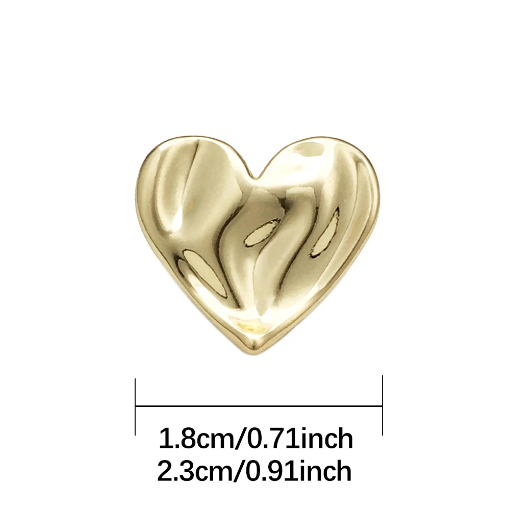 10pcs Minimalist รูปหัวใจปุ่มโ - Button Hole Cutter บทวิจารณ์และราคา