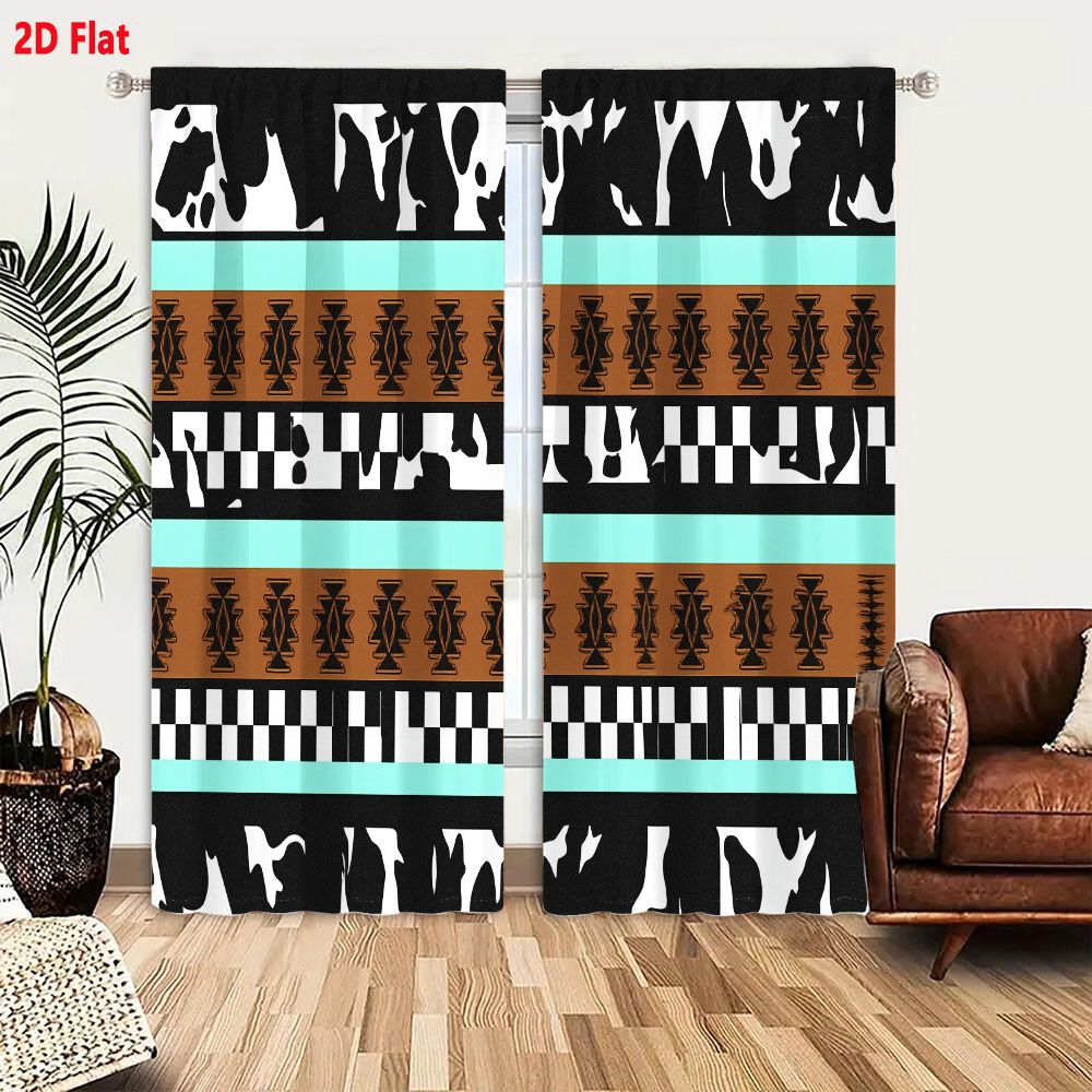 ผ้าม่าน 2 ชิ้น ลายเรขาคณิตแบบแ - Century Textile & Sewing Supply Reviews บทวิจารณ์และราคา