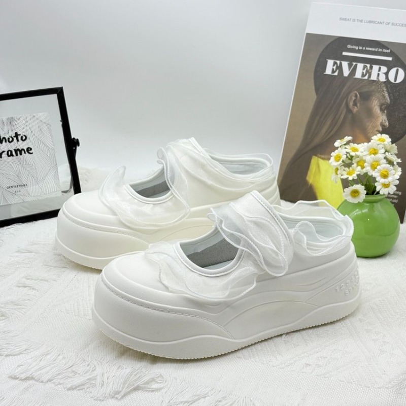 รองเท้าส้นตึกแบบสวมเปิดส้นสำหร - Sewing Cotton บทวิจารณ์และราคา