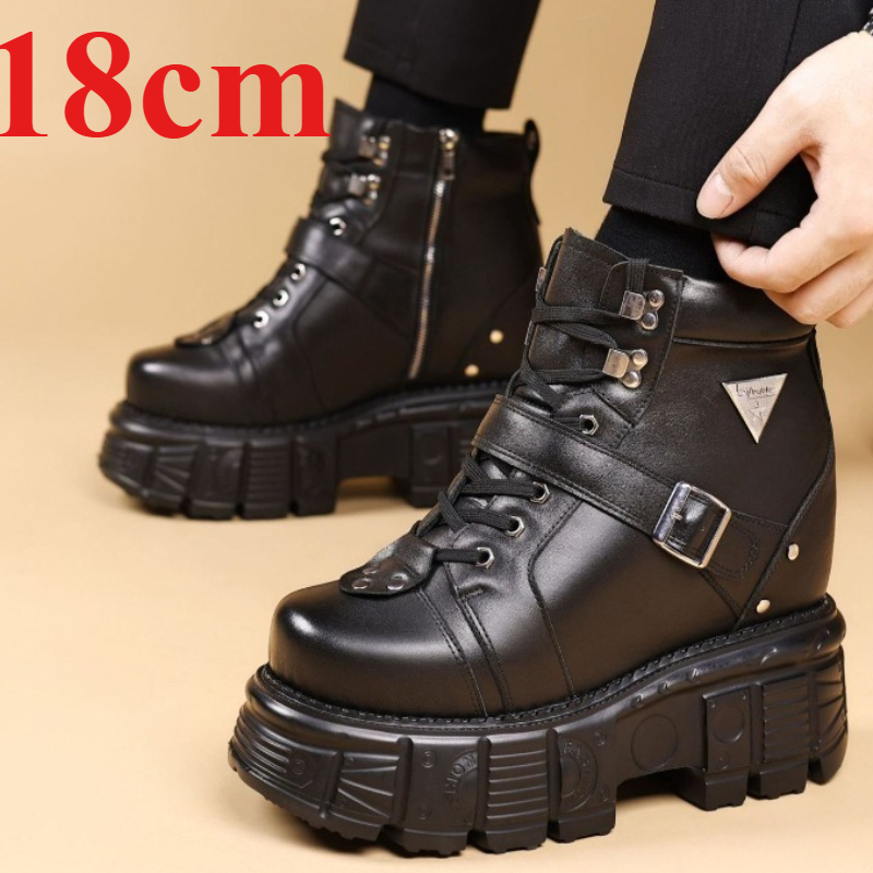 รองเท้าบูทหนังแท้สำหรับผู้ชาย  - Sewing Cotton บทวิจารณ์และราคา