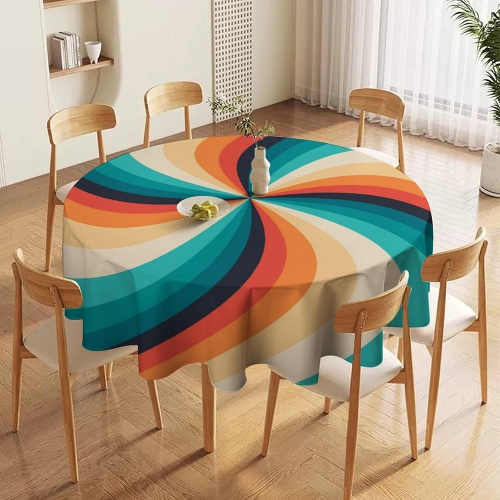 ผ้าปูโต๊ะทรงกลมลายวินเทจ 70s โ - Century Textile & Sewing Supply Reviews บทวิจารณ์และราคา
