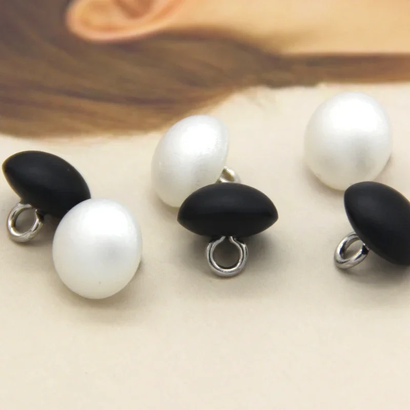 20Pcs สีดำพลาสติกรูปไข่ไข่มุกป - Button Hole Cutter บทวิจารณ์และราคา