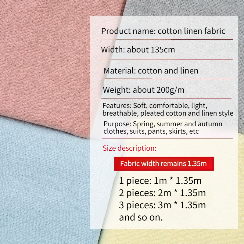 ผ้าฝ้ายลินินเครปสำหรับฤดูร้อน  - Sewing Cotton บทวิจารณ์และราคา